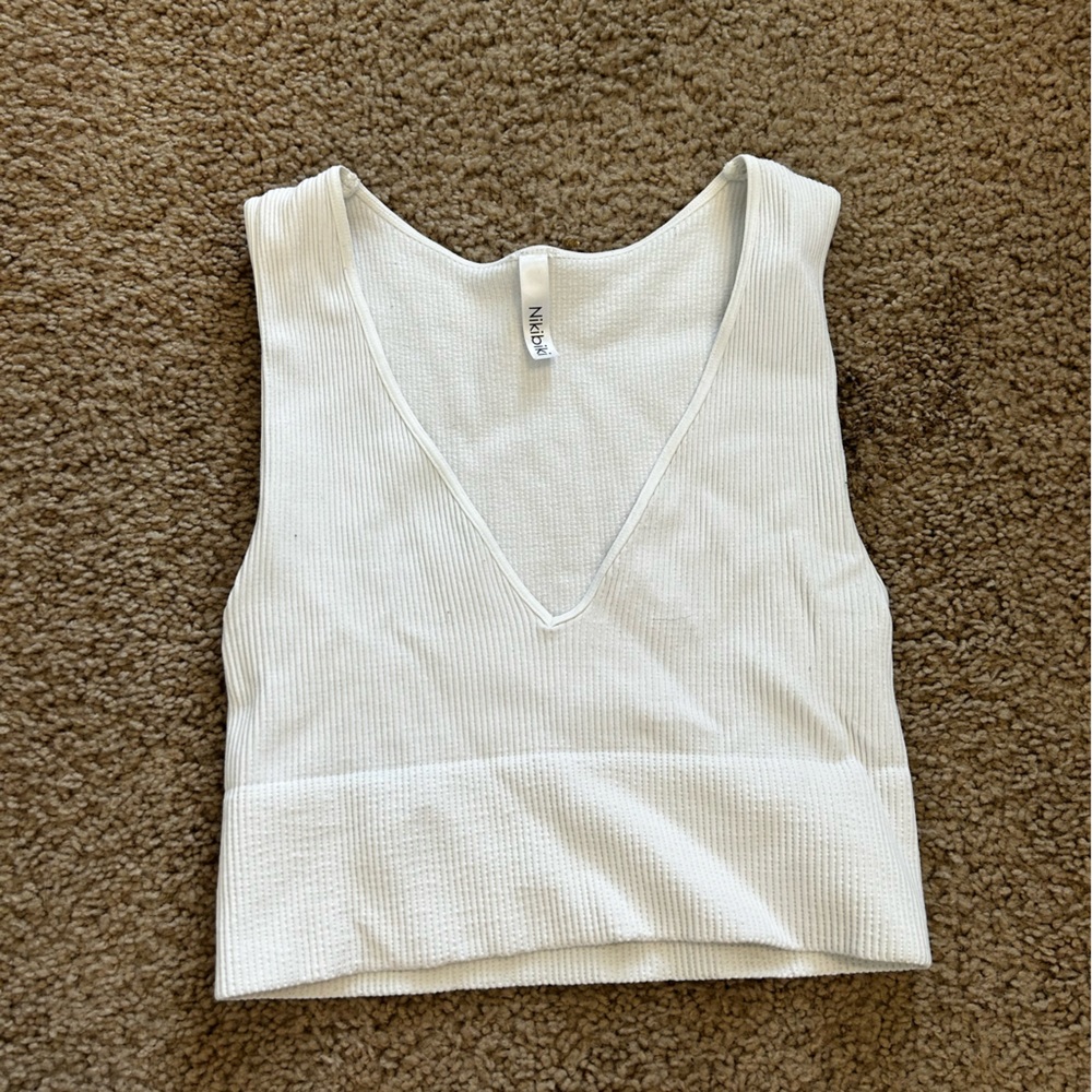 White crop top